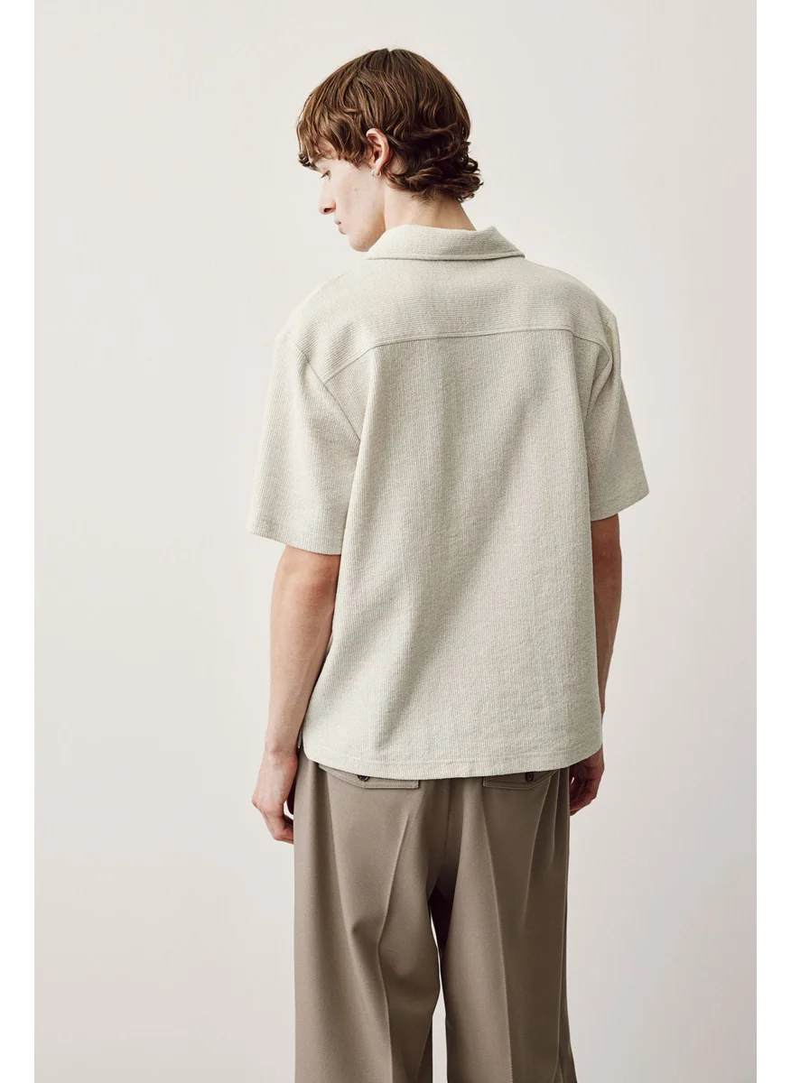H&M Regular Fit Ribbed Shirt