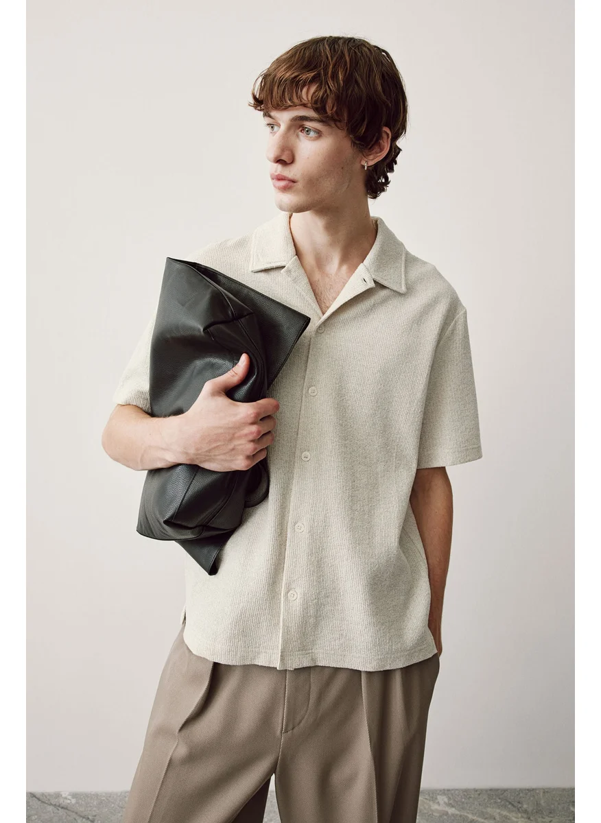 H&M Regular Fit Ribbed Shirt
