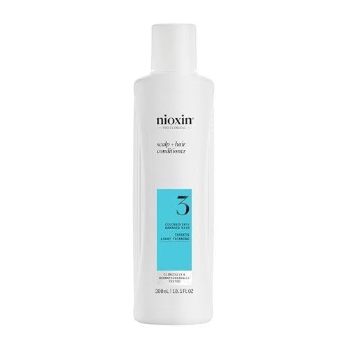 Nioxin System 3 Scalp  Hair Conditioner  For Colored or Damaged Hair with Light Thinning  With Niacinamide and Biotin  101 Fl oz