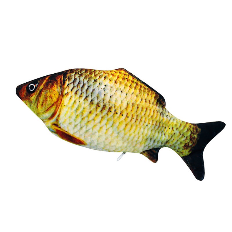 Electric Flopping Fish Cat Toy: Realistic Plush Design USB Rechargeable - Relieve Boredom Reduce Destructive Behavior for Indoor Cats Kittens - Image 2