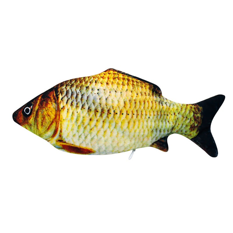 Electric Flopping Fish Cat Toy: Realistic Plush Design USB Rechargeable - Relieve Boredom Reduce Destructive Behavior for Indoor Cats Kittens - Image 1