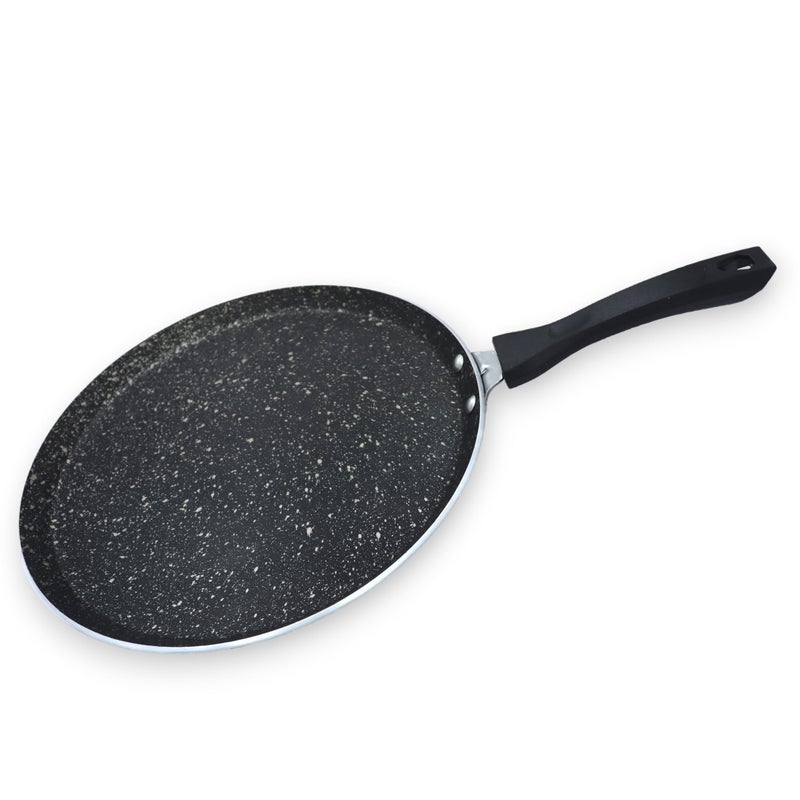 Zen Dosa Tawa | Black | 29 CM | Non-Stick | Gas Flame Base | Dishwasher Safe | Aluminium | 2.6 MM Thik  - Image 1