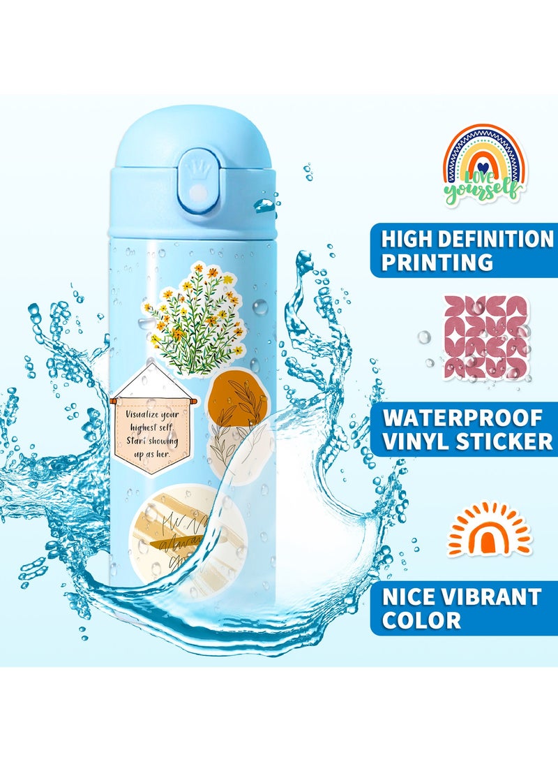 قوس قزح أورينبو 50 قطعة من ملصقات بوهو الجمالية اللطيفة من الفينيل ملصقات مقاومة للماء ديكور فني لزجاجة المياه والكمبيوتر المحمول والهاتف وملصقات التزلج للفتيات المراهقات - Image 3