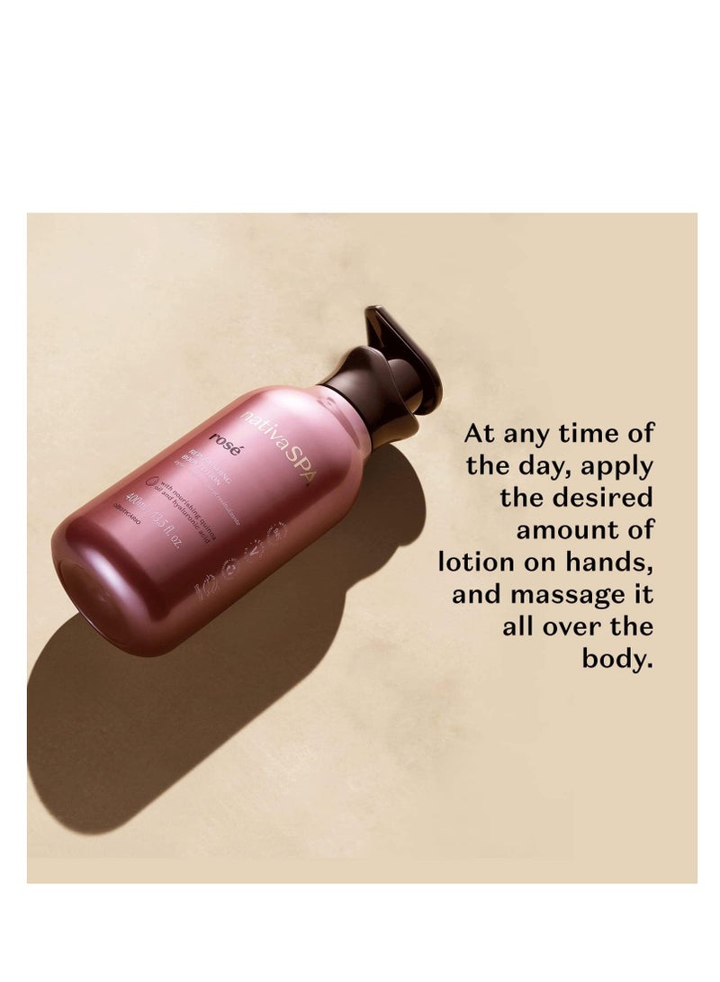 NATIVA SPA O BOTICÁRIO Nativa SPA Rosé Body Lotion by O Boticario | 30 Hours Of Hydration | Fragranced Skin Moisturizer with Purified Quinoa Extract, 13.5 Ounce - Image 2