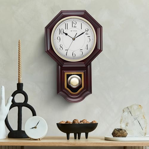 Titan Classic Brown Colour Pendulum Clock with a Westminster Chime (Large) - Image 2