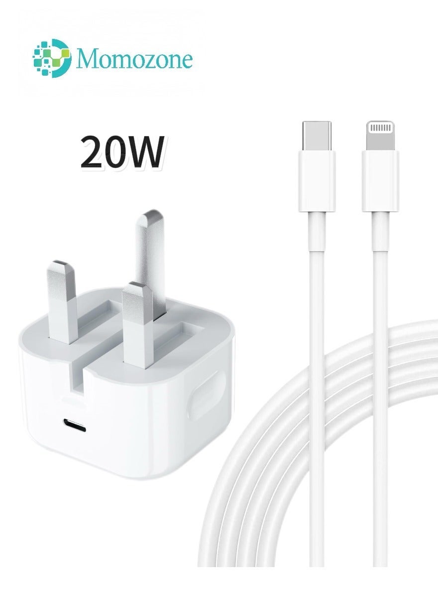 موموزون Momozone iPhone Charger With Usb C Port 20W