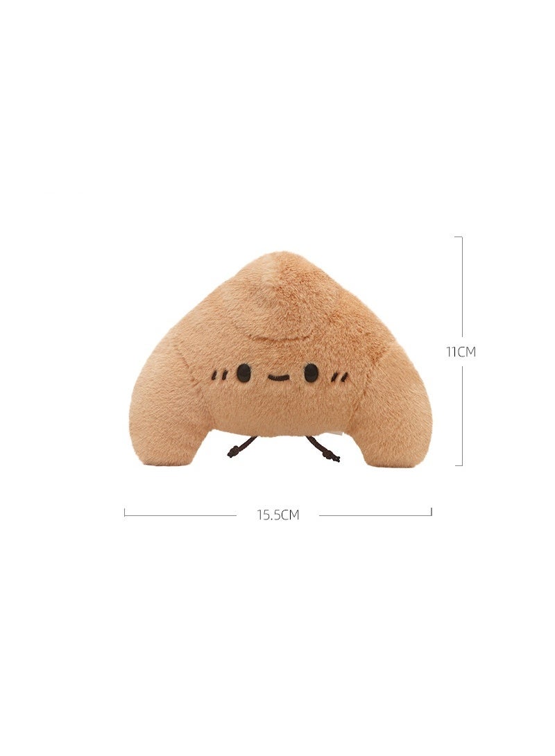 Jooki PP Cotton Afternoon Tea Series Croissant Plush Toy, Cute Doll, Sleeping Pillow, 11cm Short Plush - Image 4
