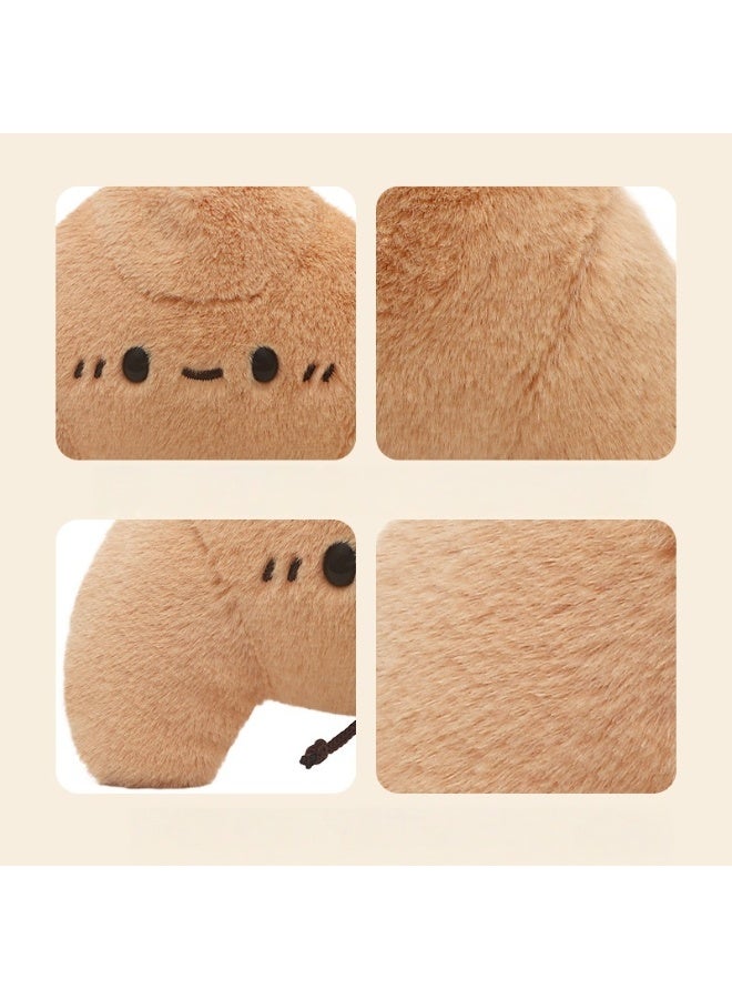 Jooki PP Cotton Afternoon Tea Series Croissant Plush Toy, Cute Doll, Sleeping Pillow, 11cm Short Plush - Image 3