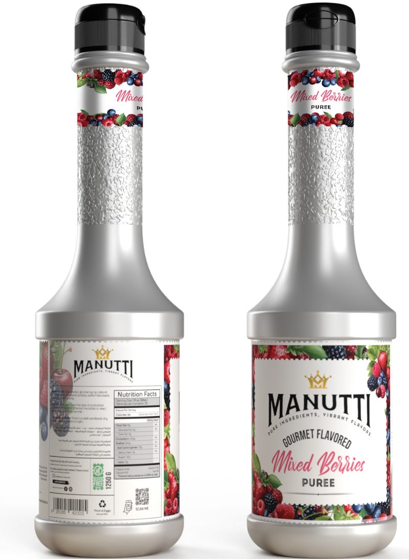 Manutti - Mixed Berries Puree 1250GM - Image 1