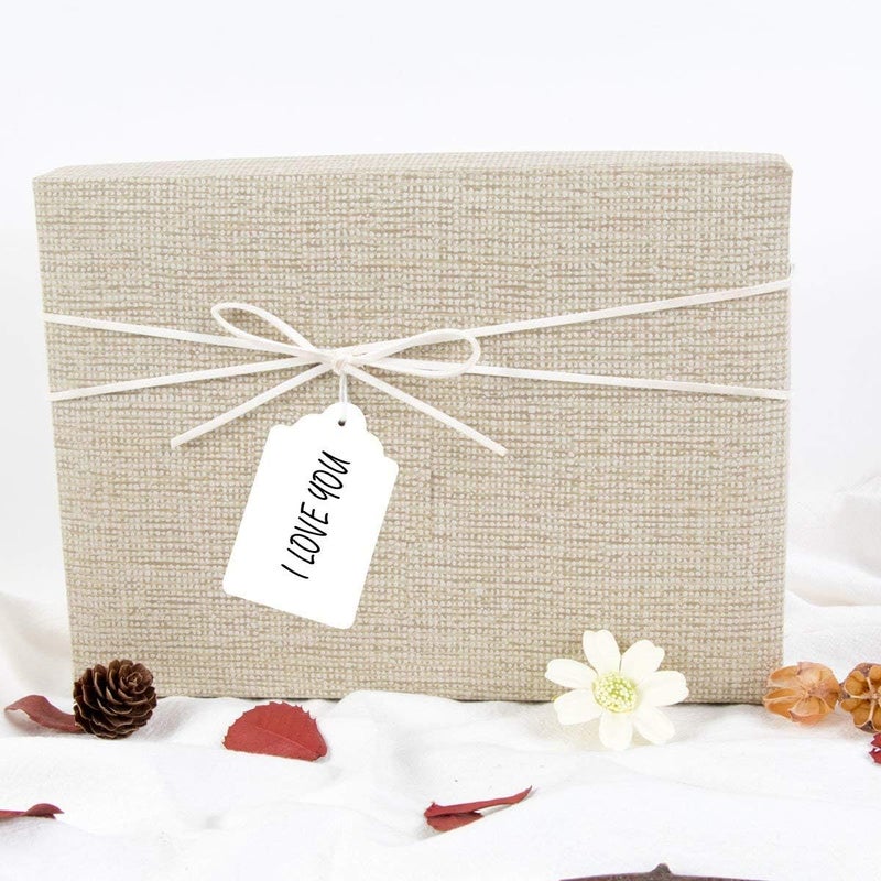 FEMELI 2000 Pcs White Blank Paper Price Tags - 1.75 x 1.1 Inches Unstrung Marking Tags for Clothes, Shoes, Jewelry - Image 3