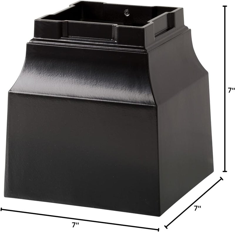 Whitehall 16248 Aluminum Balmoral Post Cuff in Black - Image 3