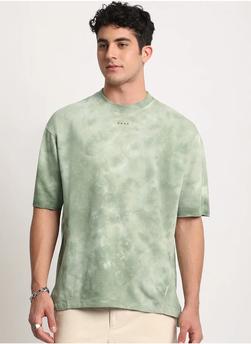 دُبّ في البيت THE BEAR HOUSE Men’s Cotton T-Shirt – Soft, Breathable & Comfortable, Perfect for Casual Wear, Ideal for Everyday & Summer Wear | SIZE-S - 3XL | TSH-TASMANIA-GR_PRNT