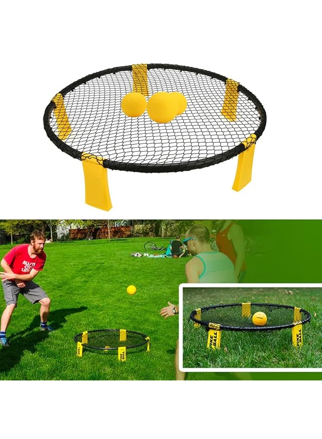 SPIKEMETA Spike Ball Game Set With Carry Bag Outdoor Games For Trips Picnics Club Games Park And Beach Fun Games - Image 1