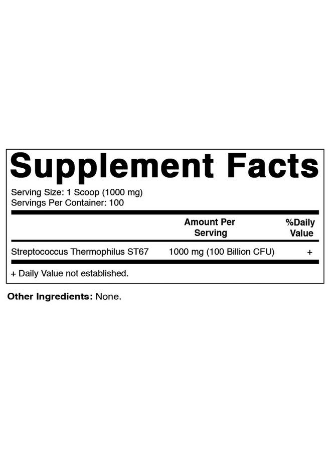 Vitamatic Streptococcus Thermophilus Probiotic Powder - Digestive Health Support - 100 Gram (3.5 OZ) - 100 Servings - Image 2