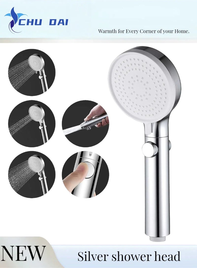 CHU DAI Microfiber Bath Towel 70*140cm, Soft, Durable, Super Absorbent and Fast Drying, Grey & 🔥Foldable Car Sun Shade - Silver Reflective & Black Back | Blocks 99% UV Rays | Fits All Sedans Cars | Reduces Heat by 30°C & Shower Head with Hose and on off Switch, 4 Setting High Pressure Handheld Shower Head, Removable Shower Head with Hose, Adjustable Angle Bracket, Low-Reach Wand Holder, Chrome & 10-Pack Stainless Steel Spoons - Premium 18/0 Food Grade - Dishwasher Safe - Rustproof Smooth Edge - Heavy Duty for Home/Restaurant & XXL 2.5x2m Desert-Proof Picnic Mat for 8-10 People – Waterproof & Sand-Resistant Extra Thick Family Blanket (UAE/Saudi Beach & Camping) & 3.3L Mixing Bowl Salad Bowl Stainless Steel -  for Cooking and Serving, Salads, Soup, Rice, Cereal, Breakfast, Dinner, Serving and Oatmeal at Home and Outdoors & Lemon Squeezer Stainless Steel w/Food Grade #304 Food Grade, Anti-Corrosive Manual Jumbo Size Squeezer, Manual Citrus Press Juicer, LS0001 & Water Spray Bottle,Spray BotBundle - Image 4