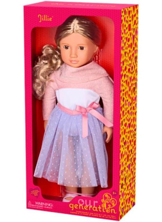 Our Generation Jillie Ballerina Doll with Dress and Sweater, 18-inch Size - Image 5