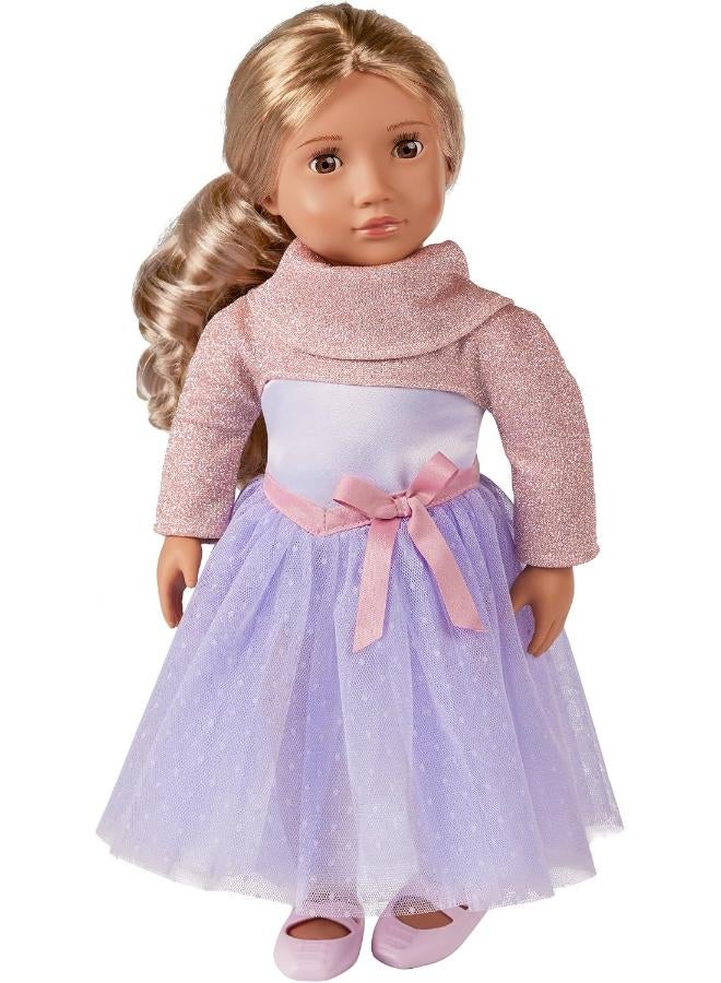 Our Generation Jillie Ballerina Doll with Dress and Sweater, 18-inch Size - Image 4