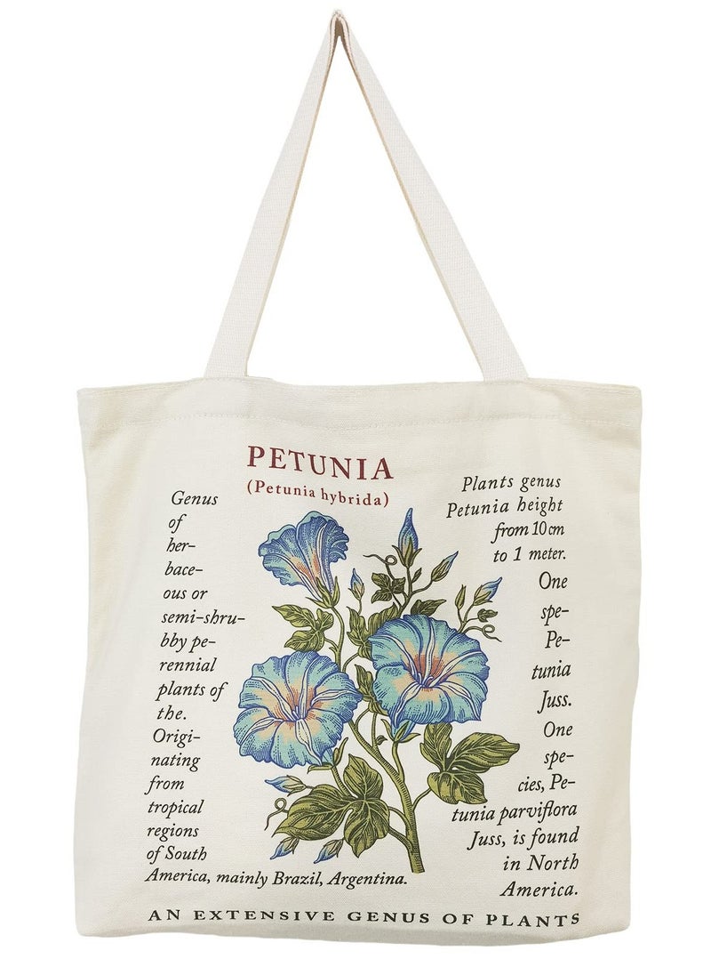 Generic Canvas Tote Bag Strap Reusable Grocery Shopping Cloth Bag Zip Tote Bag Women Eco-Friendly Tote Bag with Handle Washable Fashion Beach Tote Shoulder Bag Women Shopping  - Image 1