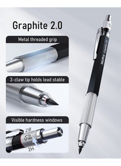 6Pcs Art Mechanical Pencil Set, 3Pcs Metal Drafting Pencil 0.5 Mm & 0.7 Mm & 0.9 Mm & 3Pcs 2Mm Graphite Lead Holder (2B Hb 2H) For Writing, Sketching Drawing With Lead Refills Case - pzsku/Z586B3648EE8E5A5CC9DFZ/45/_/1735214655/8da302a1-a8be-4cd8-bc27-5a5339b2e525