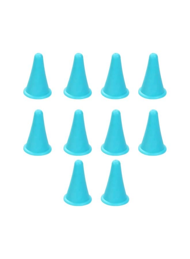 klarako 10 Pcs Knitting Needles Point Protectors Needle Tip Stoppers for Knitting Craft Blue - Image 1