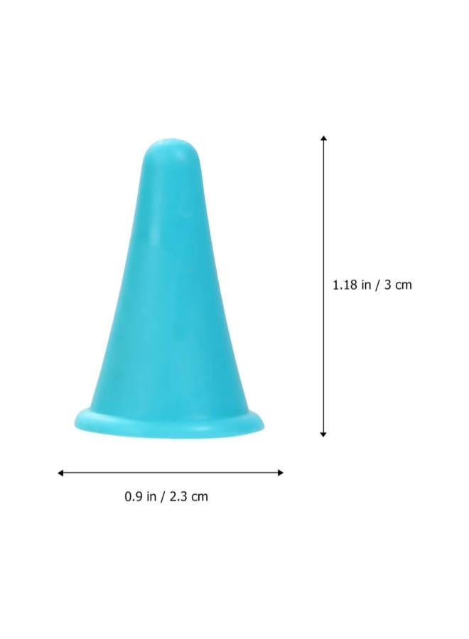 klarako 10 Pcs Knitting Needles Point Protectors Needle Tip Stoppers for Knitting Craft Blue - Image 3