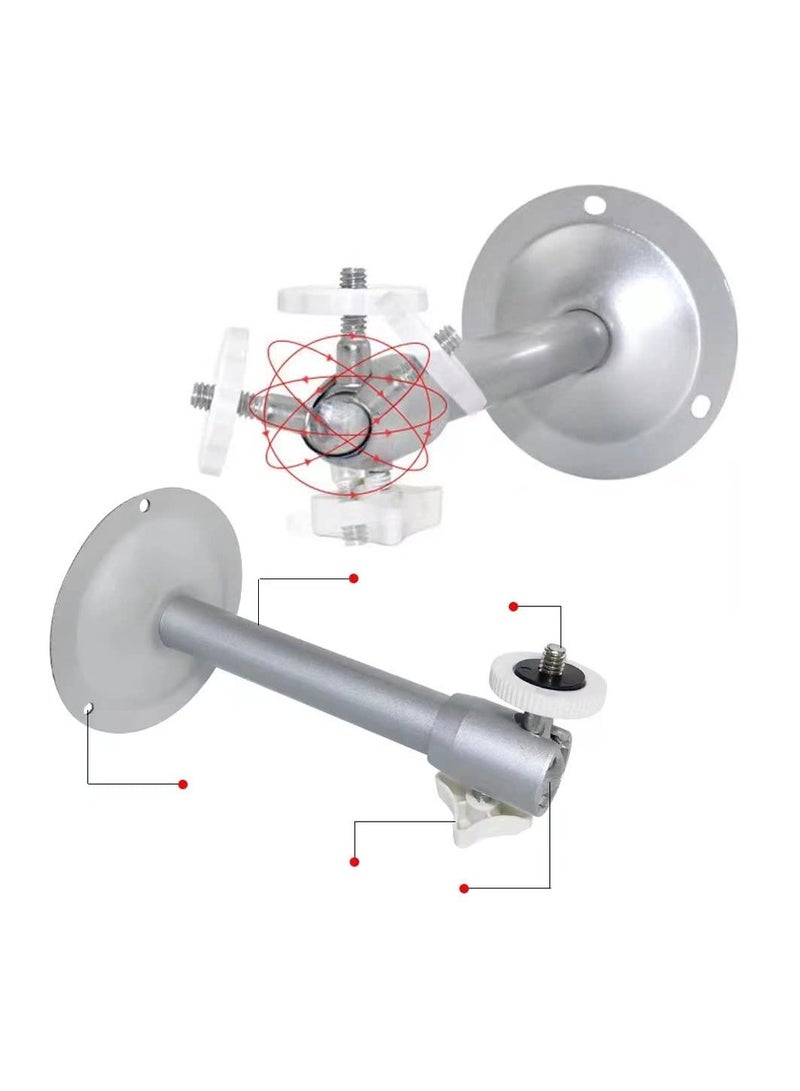 SYOSI 4 Pcs Security Camera Wall Mount for CCTV Bullet Camera, IP Camera Bracket, Aluminum Alloy Indoor Outdoor Wall Ceiling Mount - Image 3