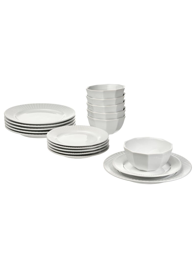 IKEA FRAKTA 18-piece Serving bowls and Plates - white - Image 1