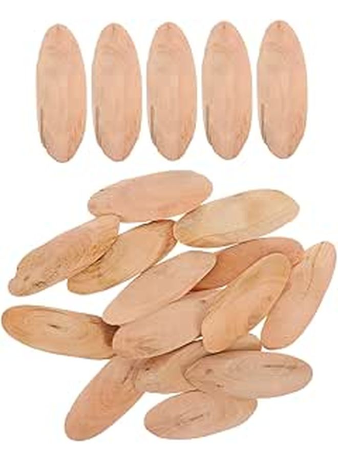 20 Pieces Natural Wood Chips Aquarium Decor Twigs for Fish Tank Joiner Biscuits - Image 1