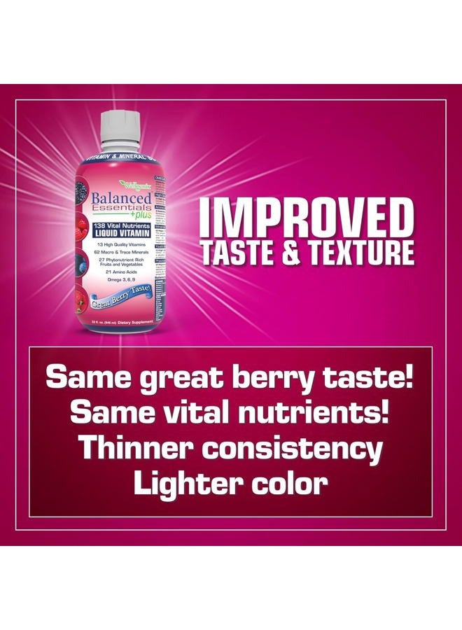 wellgenix Balanced Essentials Plus New Formula - Berry Flavor 32oz (Pack of 2) - Liquid Vitamin - Complete Multivitamin Supplement - Immune Boosting & Overall Health - Adults, Kids, Toddlers - Image 2