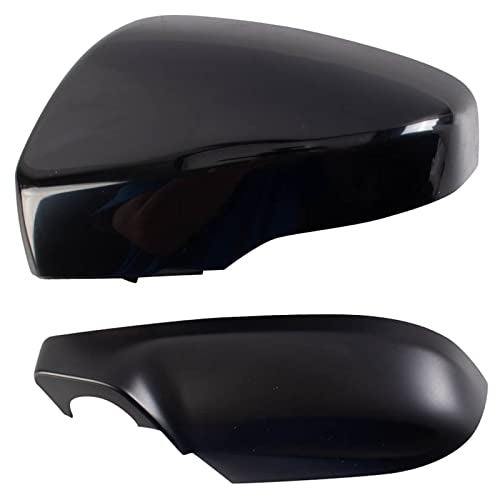 TRQ Driver Side Heated Power Mirror Smooth Black Manual Fold with Housing Turn Signal Compatible with 2019-2020 Subaru Forester SU1320168 - Image 4