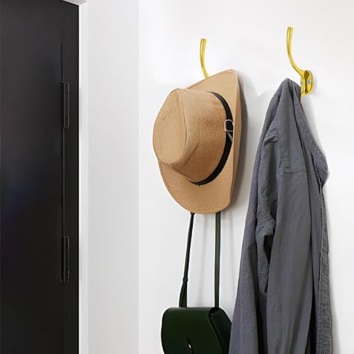 ROSEKA Real Brass Wall Hook/Holder for Towel, Hat, Key, Clothes | Coat Hanger Hook (Pack of 1) - Image 3