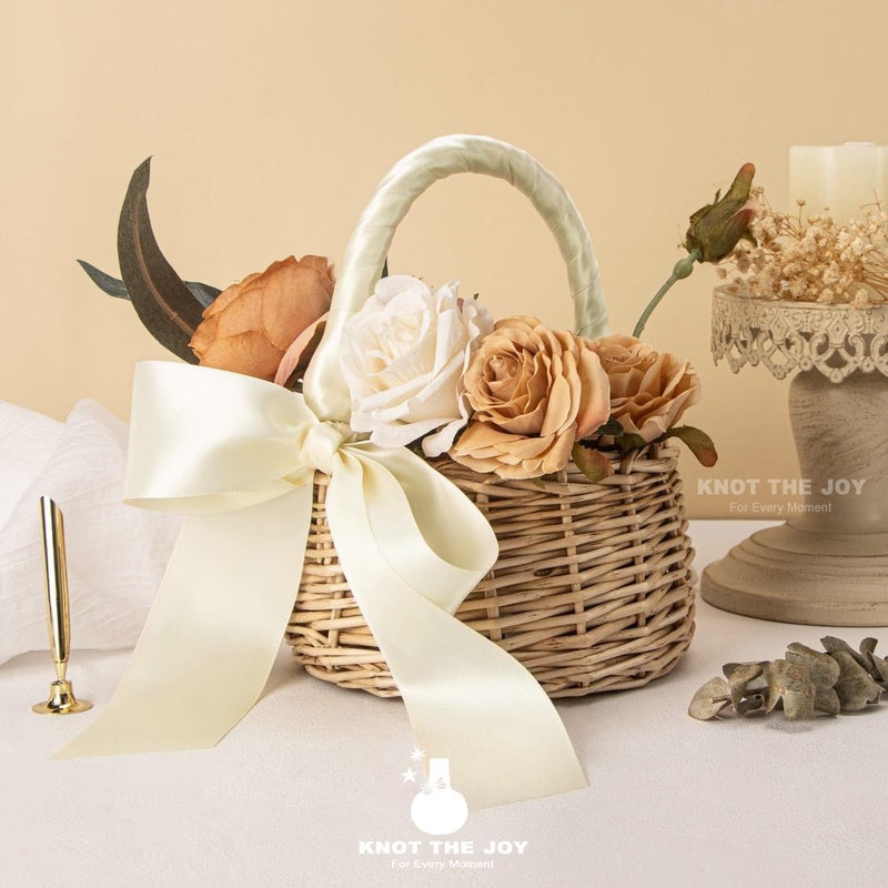 Ivory Satin Ribbon 3 Rolls 30 Yards For Wedding Bouquets Gift Wrapping Hair Bows - Image 2