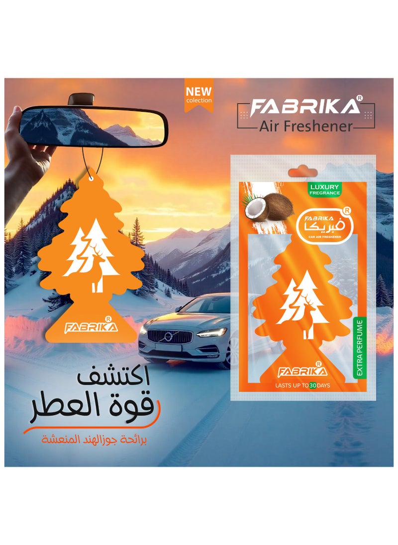 Fabrika Paper Air Freshener (diffuser) for Cars Tree Shape with Coconut Scent  - Image 2