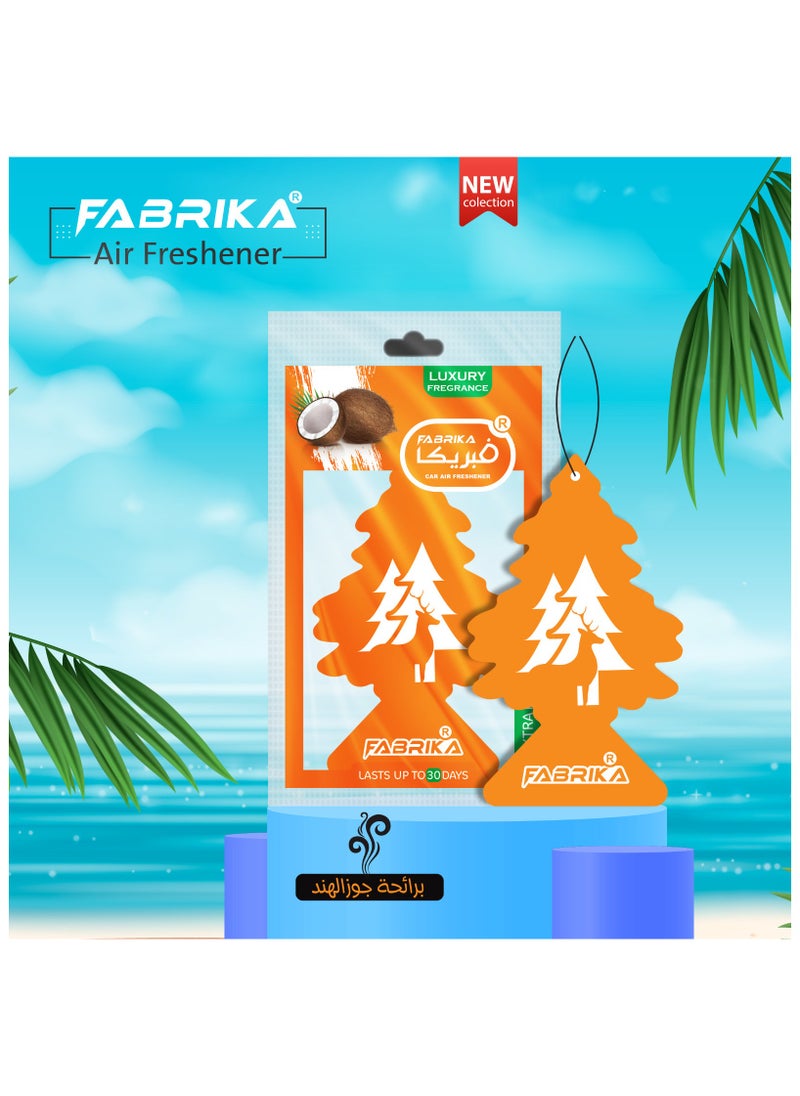Fabrika Paper Air Freshener (diffuser) for Cars Tree Shape with Coconut Scent  - Image 3