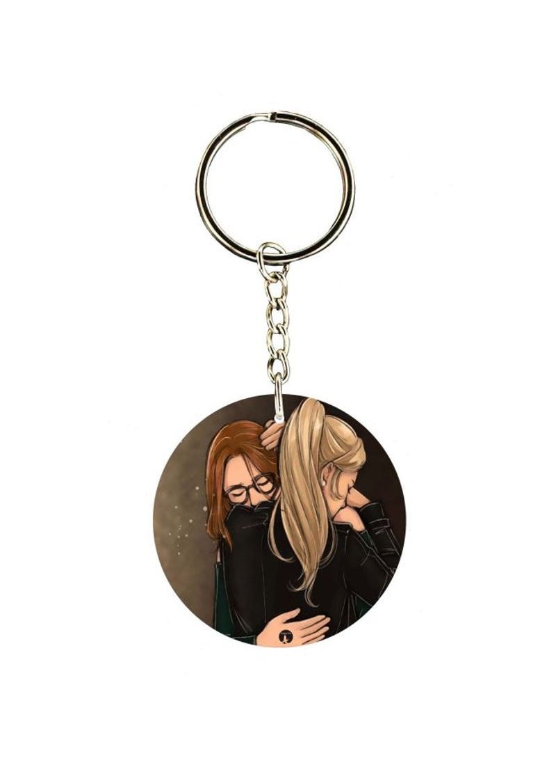 Couple Printed Keychain