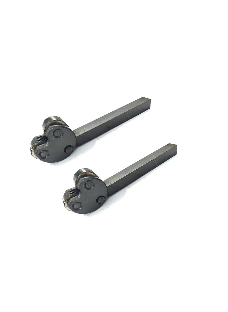 Generic Knurling Tool Pivot Head for Lathe Machine Double Adjustable Heads Size 34 Pack of 2  - Image 1