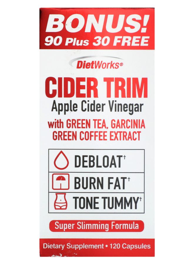 Cider Trim Apple Cider Vinegar 120 Capsules