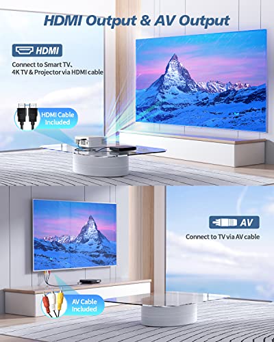 Desobry Mini DVD Player HDMI DESOBRY 1080P HD Small Compact DVD Player for Smart TV with All Region Free DVD CD Player with AV Output USBTF Card Input Remote Control Support PALNTSC - Image 3
