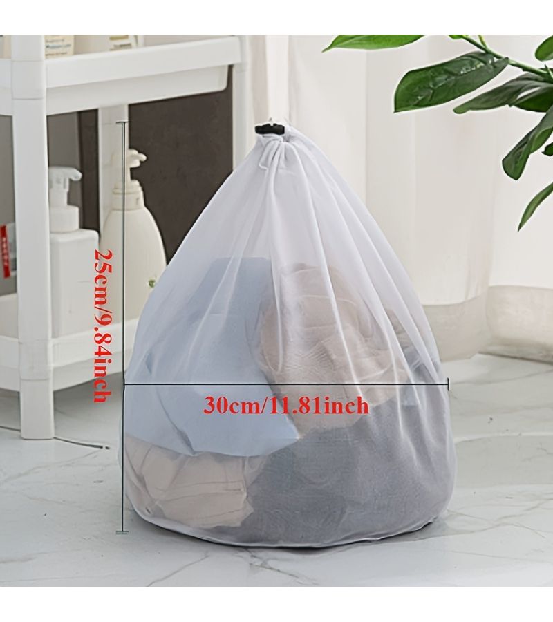 كيس غسيل شبكي ناعم كبير لحمالات الصدر والجوارب والملابس الداخلية وتخزين الأحذية غطاء غسالة - Image 4