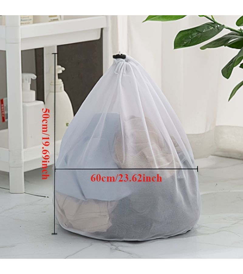 كيس غسيل شبكي ناعم كبير لحمالات الصدر والجوارب والملابس الداخلية وتخزين الأحذية غطاء غسالة - Image 5