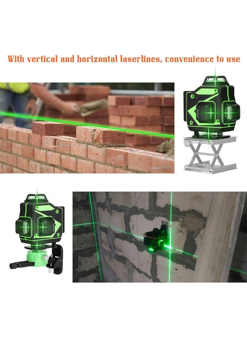 LAESO - 4D 16 Lines Laser Level APP Remote Control Multifunction Level Tool with 3° Self Leveling System Function, Green Self Leveling Laser Level 4x360°  Vertical Horizontal Cross with 2xRechargeable Battery - Image 1