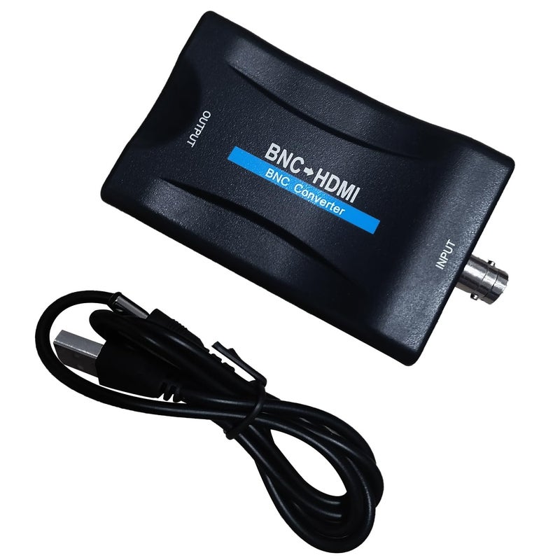Meekwds محول ميكودز من Coax إلى HDMI، محول BNC إلى HDMI، BNC إلى HDMI CVBS PAL/NTSC، محول فيديو 720P/1080P HDCP لكاميرات الأمان CCTV DVRs المراقبة CVR إلى HDTV، الشاشات والبروجيكتورات - Image 1