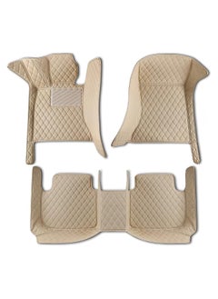 WINCA Car Floor Mats Compatible With Honda Accord 2018 - 2022 PVC Leather Non-slip Weather Color Available (Beige)  - Image 1