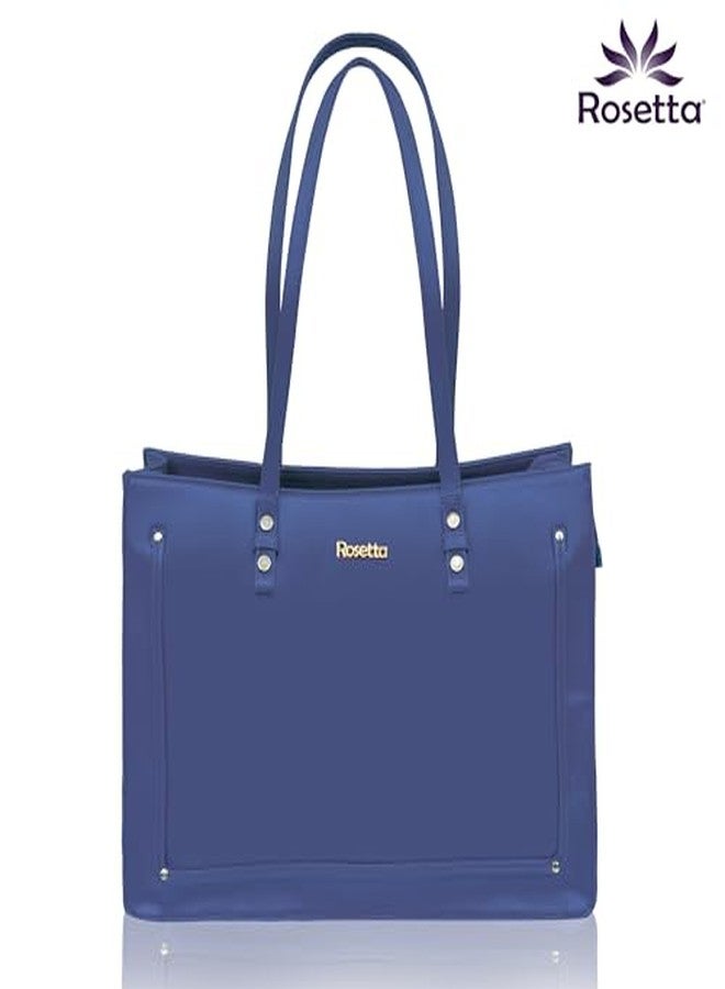 روزيتا مجموعة هدايا روزيتا للعناية بالبشرة الفاخرة مع حقيبة حمل - جل استحمام، لوشن الصبار، جل الوجه بخلاصة النبيذ الأحمر، ملح استحمام بخلاصة الورد، مرطب شفاه بخلاصة الكاكاو - مجموعة تدليل 5 في 1 للنساء - أزرق ملكي - Image 4