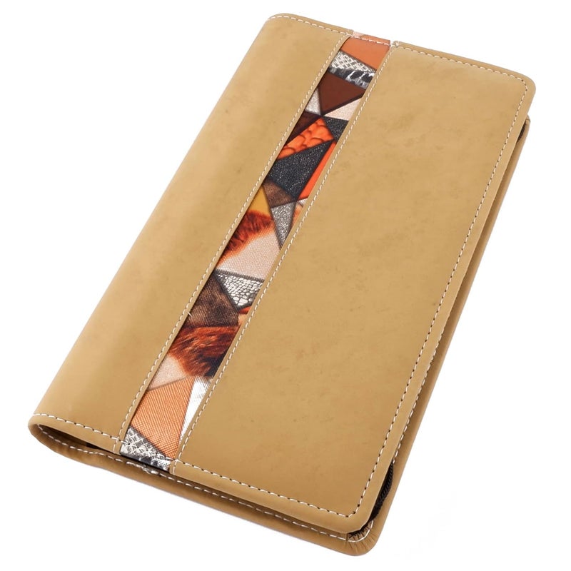 Asraw PU Faux Leather Expanding and Multiple Cheque Book Cover for Cards, Passbook & Chequebook - Chequebook Cover, Passbook Cover, Documents Cover for Office & Home Use (Beige) - Image 5