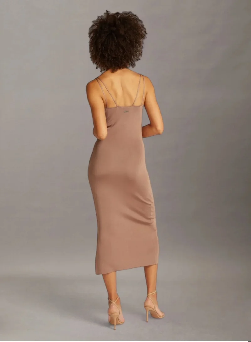 CALVIN KLEIN Shine Viscose Knit Slip Dress