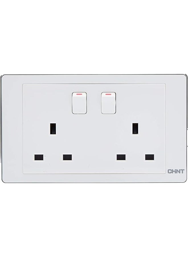 13A two gang socket outlet