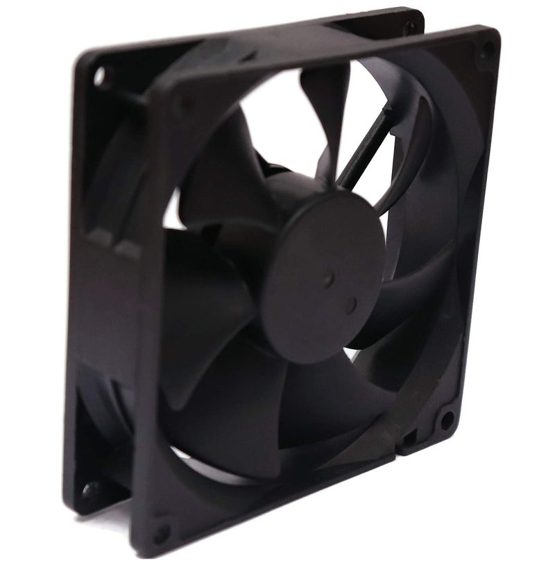 Electronicspices Electronic Spices DC 12V 3.5'' INCH Cooling Fan for PC Case, CPU Cooler Radiator (Black) (3.5 inch fan) - Image 2