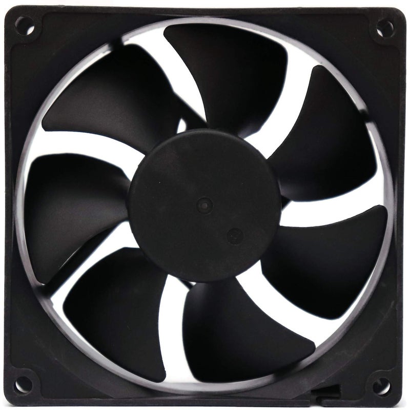 Electronicspices Electronic Spices DC 12V 3.5'' INCH Cooling Fan for PC Case, CPU Cooler Radiator (Black) (3.5 inch fan) - Image 4