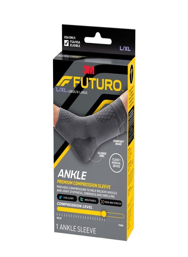 Futuro Premium Compression Ankle Sleeve, L/XL - Image 1